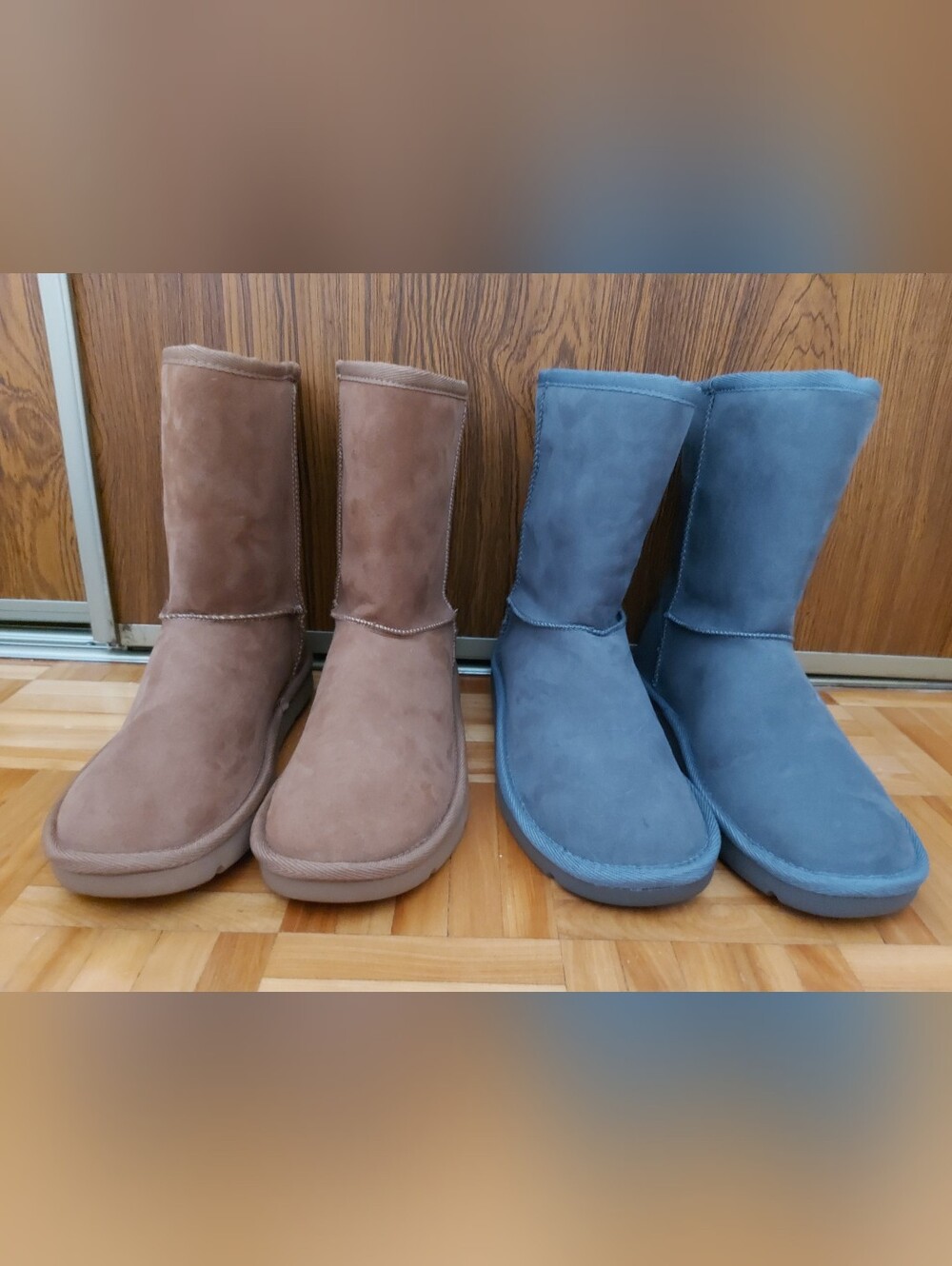 2 pairs of boots